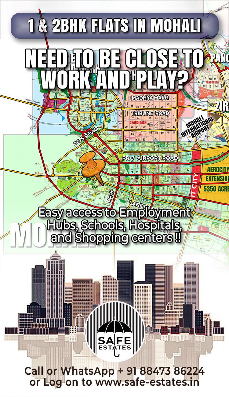 Map showing the location of Dreamtown Apartments, Tricity Map, Close to Work and Play,